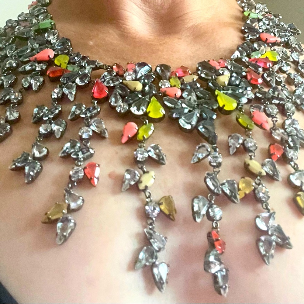 BCBGMaxAzria Vibrant Crystal Necklace